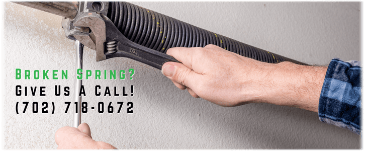 Broken Garage Door Spring Repair Las Vegas (702) 718-0672